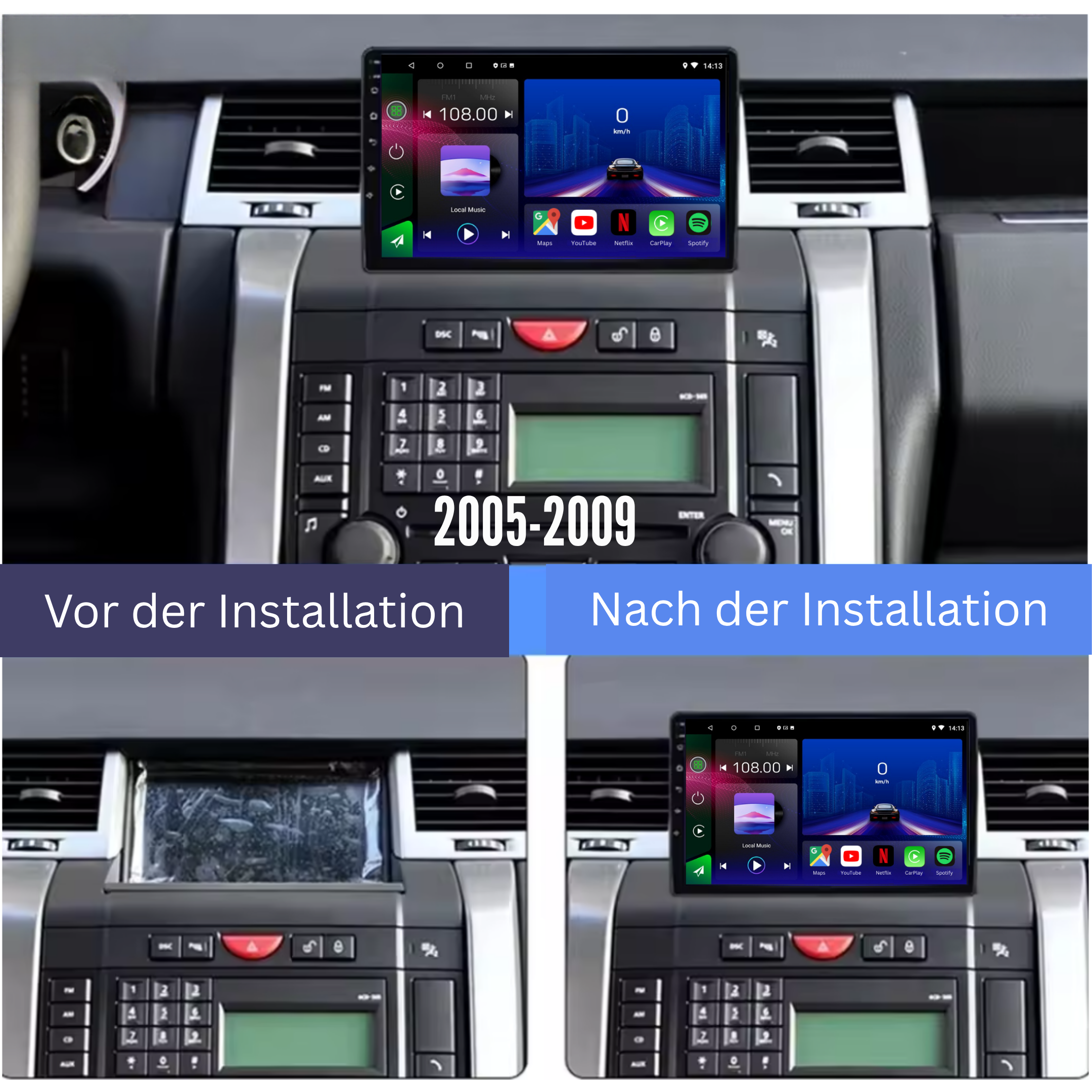 Range Rover Sport | 2005-2013 | Android 13 Autoradio | Apple CarPlay | Android Auto - AutoMedia.at