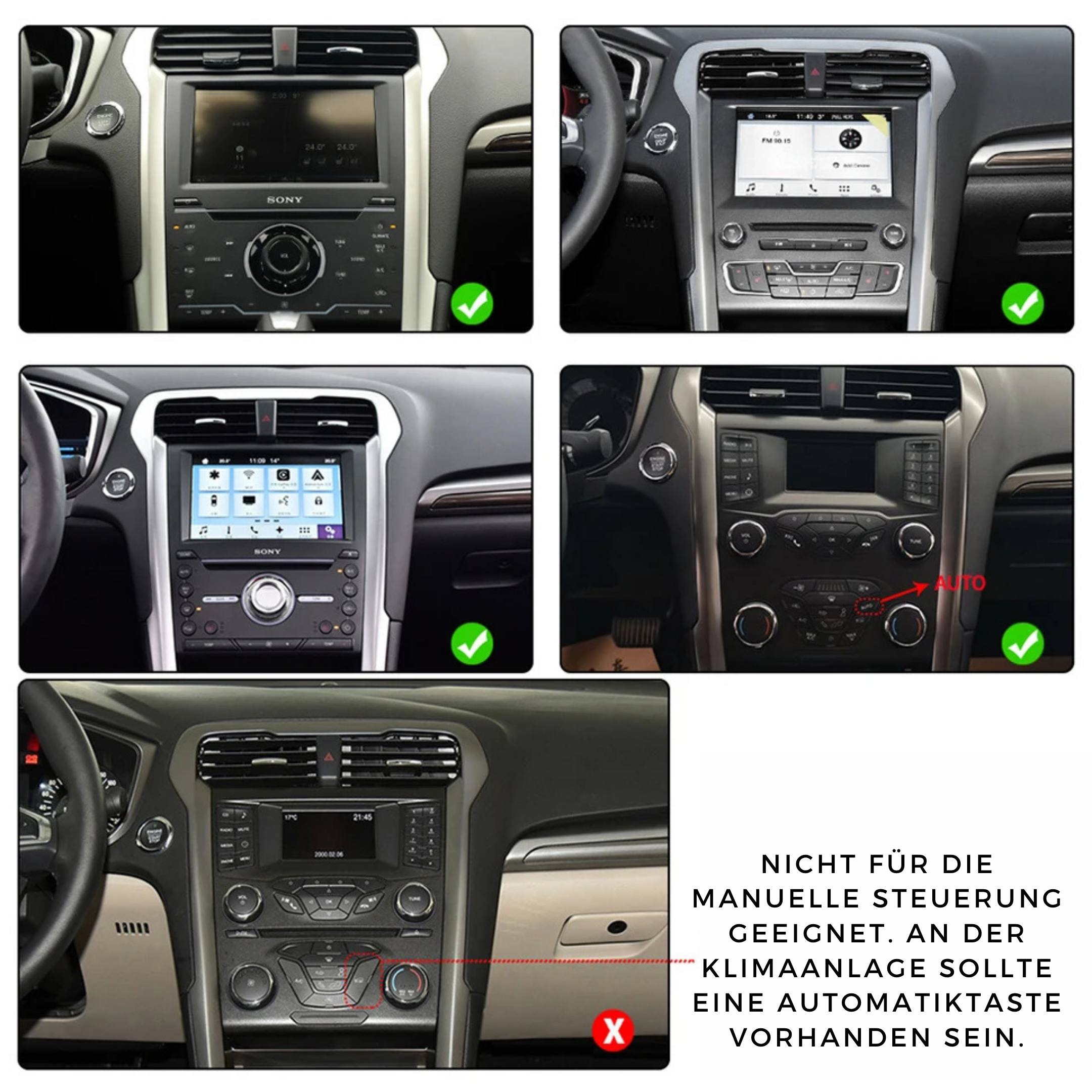 Ford Fusion Mondeo | MK5 | 2013-2018 | Android 13 Autoradio | Apple CarPlay | Android Auto - AutoMedia.at