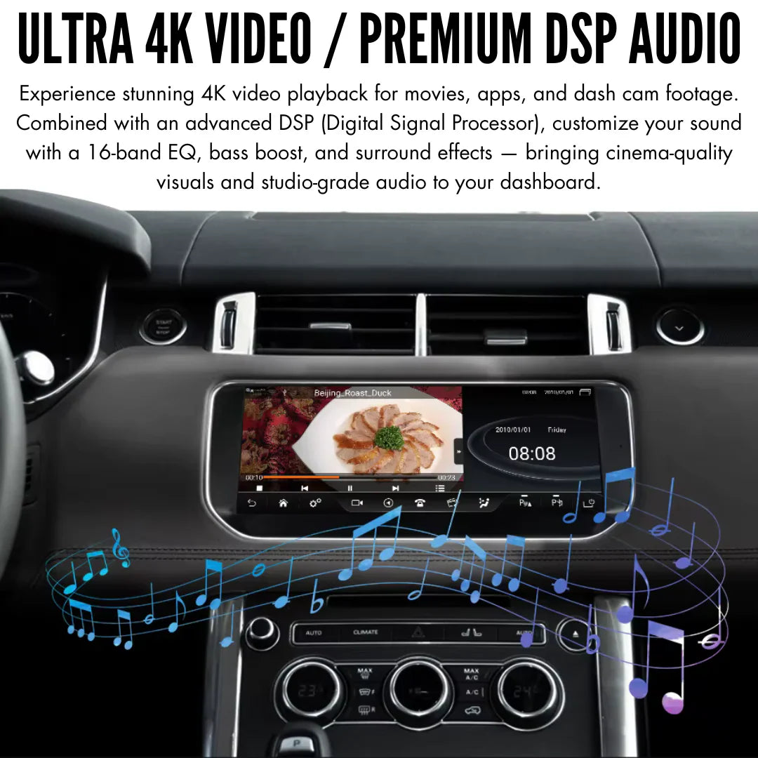 Range Rover | Sport Vogue 13,3 Zoll | 2013–2017 | Android 14 Autoradio | Apple CarPlay | Android Auto | Land Rover - AutoMedia.at