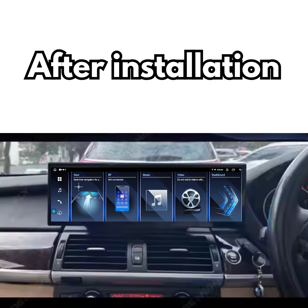 BMW X5 X6 2006-2014 E70 E71 Android 13 Autoradio CarPlay & Android Auto - TechVoyage