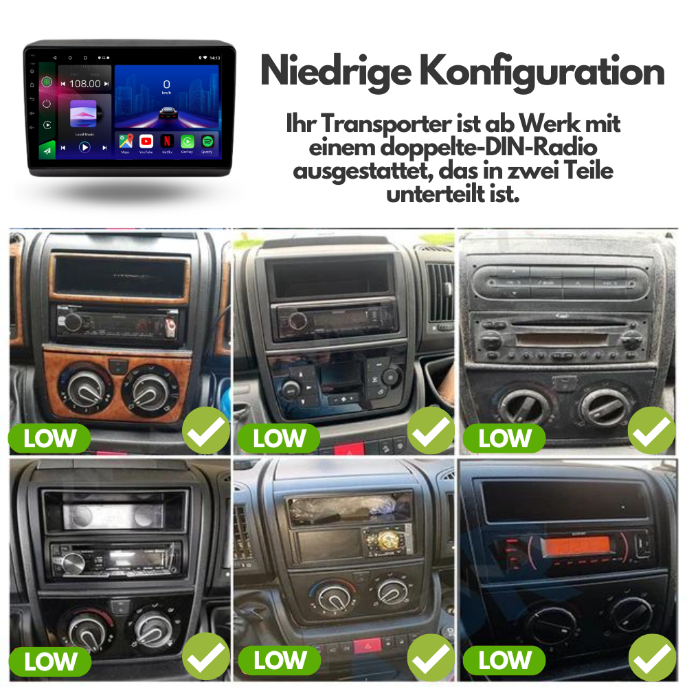FIAT Ducato | Peugeot Boxer | Citroen Relay Jumper | 2006-2022 | Android 13 Autoradio | Apple CarPlay | Android Auto - AutoMedia.at