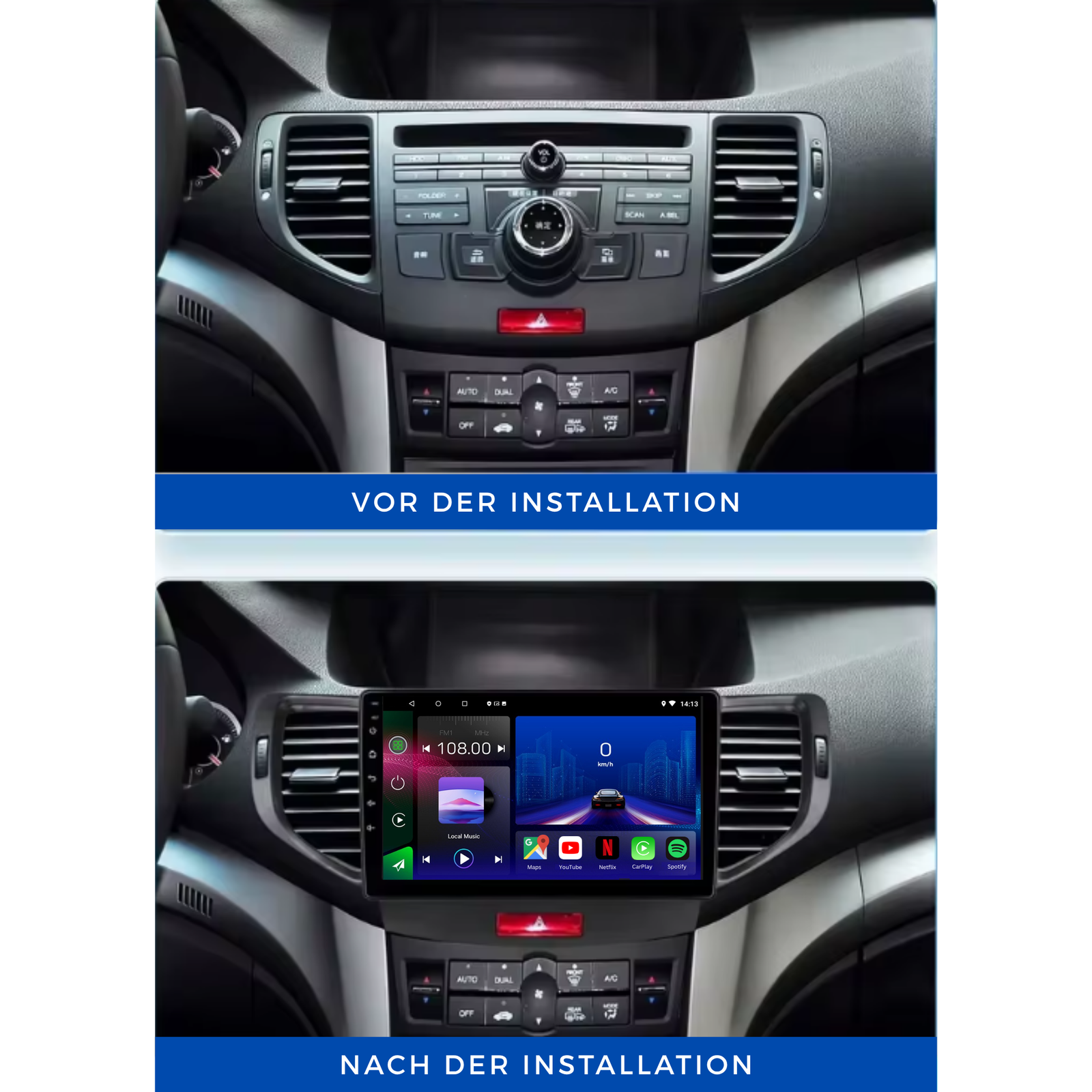 Honda Accord | 2008-2012 | Android 13 Autoradio | Apple CarPlay | Android Auto - AutoMedia.at
