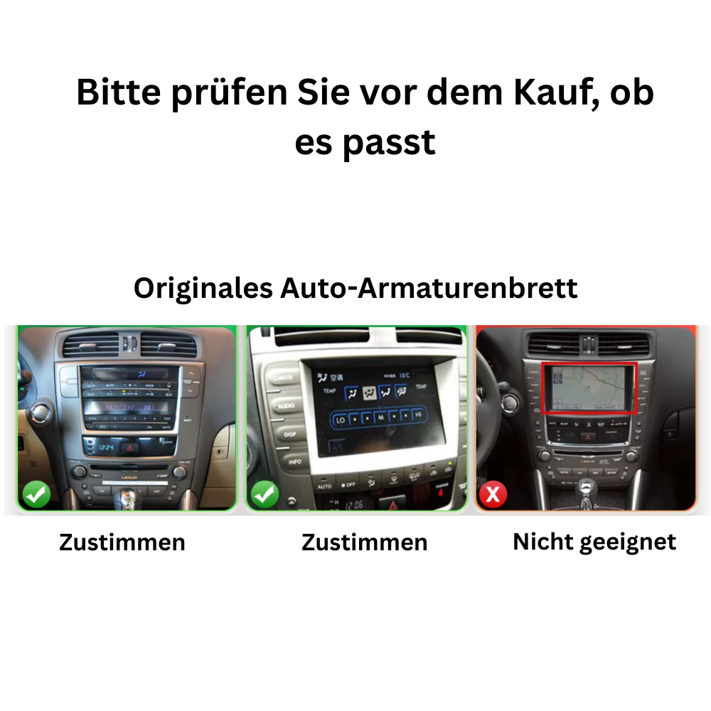Lexus IS 250 200 300 350 | 2006-2012 | Android 13 Autoradio | Apple CarPlay | Android Auto - AutoMedia.at