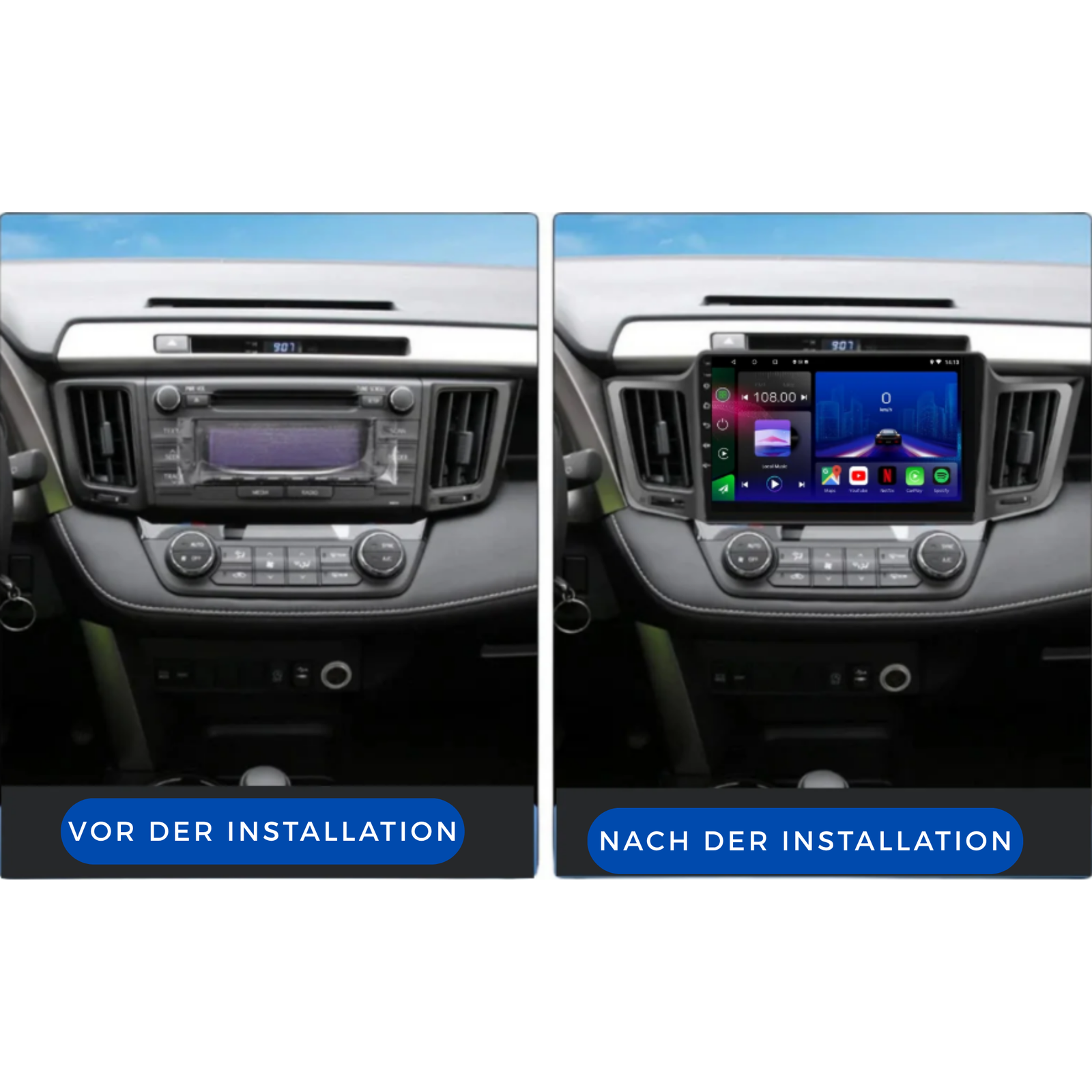 Toyota RAV4 | 2013-2019 | Android 13 Autoradio | Apple CarPlay | Android Auto - AutoMedia.at