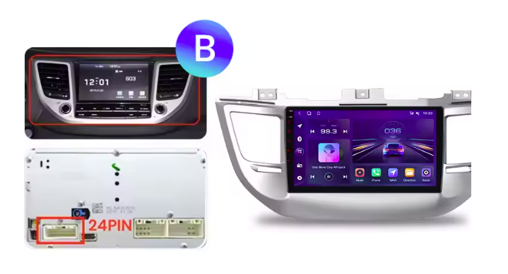 Hyundai Tucson iX35 | 2015-2018 | Android 13 Autoradio | Apple CarPlay | Android Auto