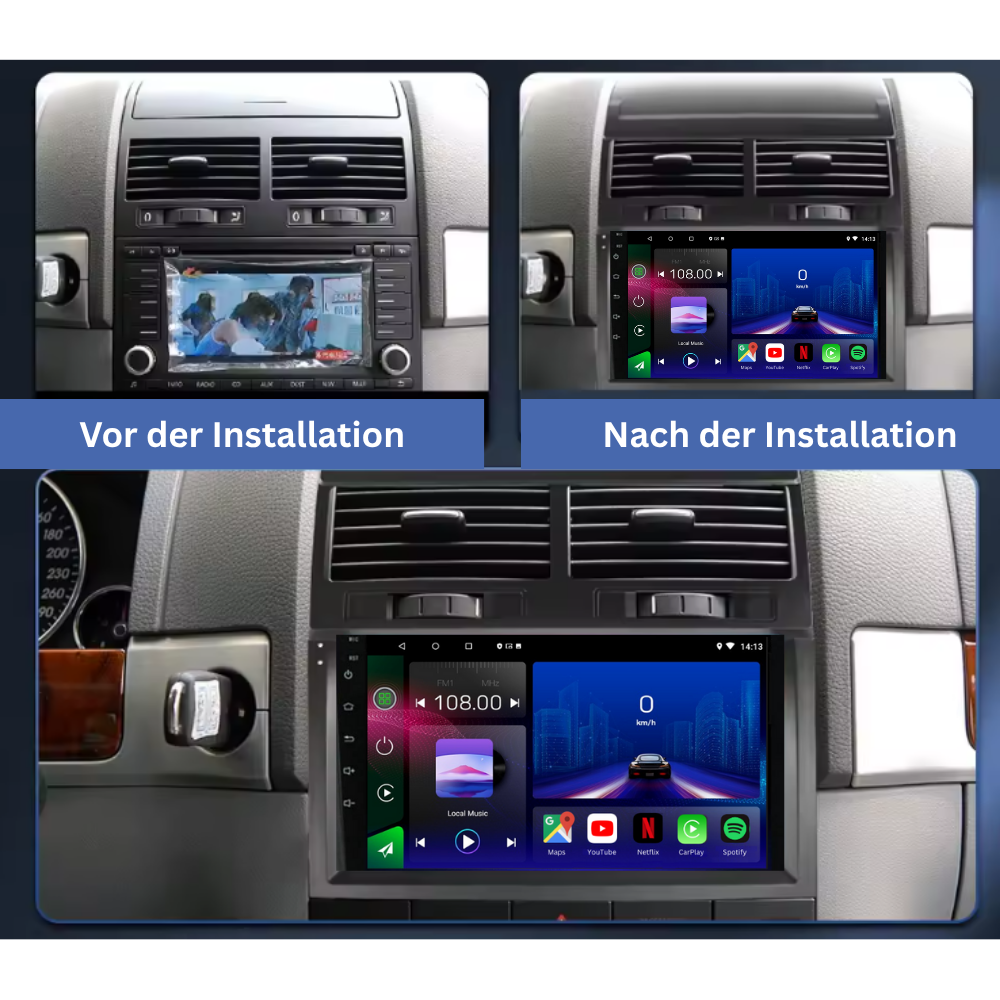 Volkswagen | Touareg | 2002-2010 | Android 13 Autoradio | Apple CarPlay | Android Auto - AutoMedia.at
